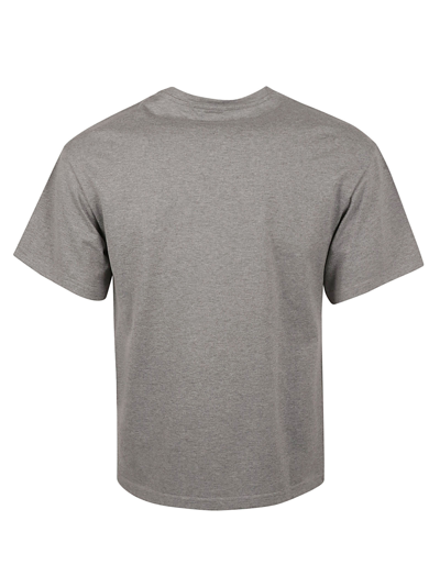 Shop Etro Chest Logo Embroidered T-shirt In Grey