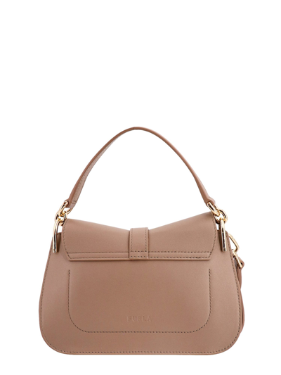 Furla Flow Handbag In Beige