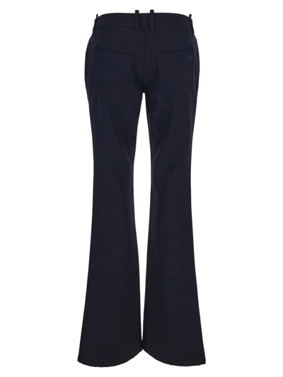 Off-white Midnight Blue Wool Pant In Cobalt Blu