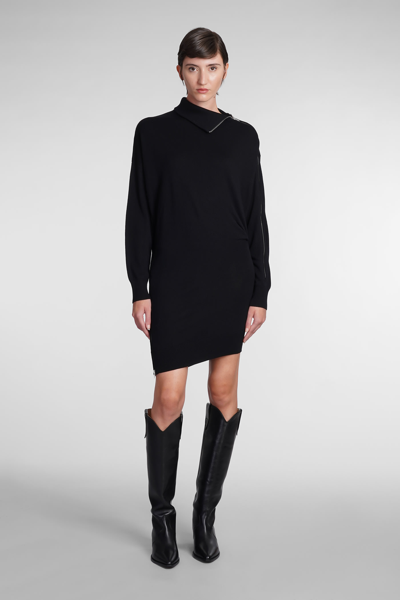 Shop Isabel Marant Gaelys Dress In Black Viscose