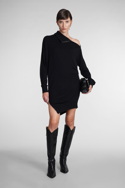 Shop Isabel Marant Gaelys Dress In Black Viscose
