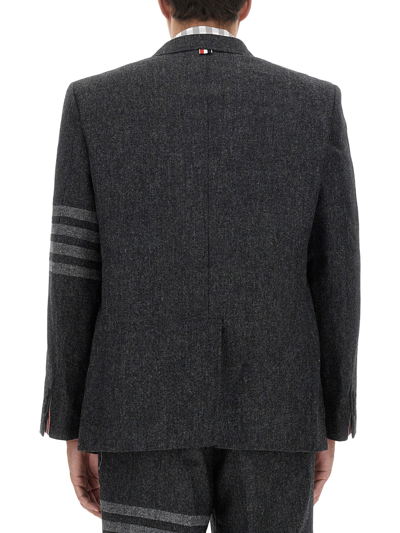 Shop Thom Browne Jacket 4bar In Grigio