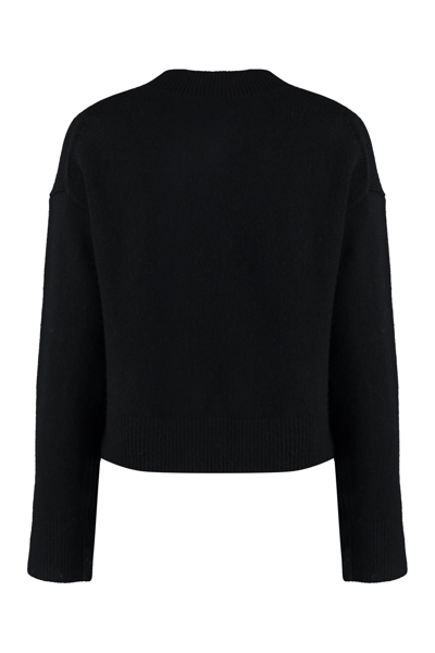 Shop Vince Wool And Cashmere Cardigan In Black