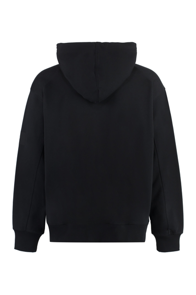 Shop Y-3 Cotton Hoodie In Black