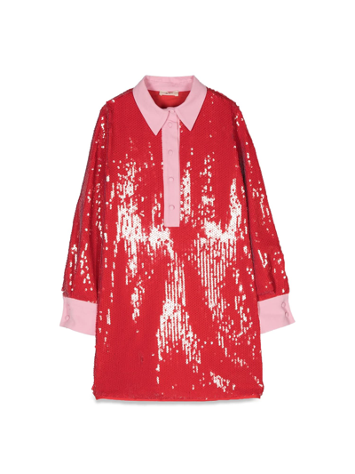 Shop N°21 ml Dress Shirt Collar In Rosso