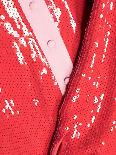 Shop N°21 ml Dress Shirt Collar In Rosso