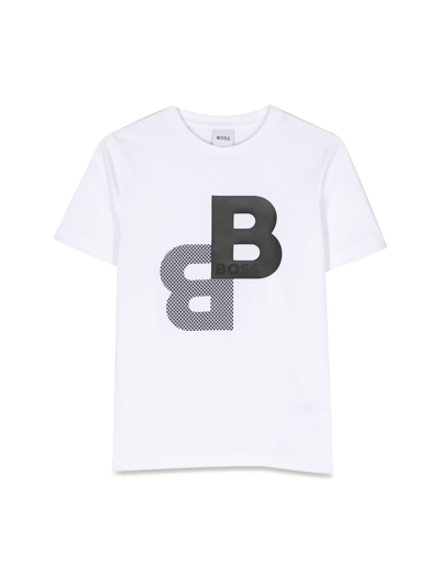 Shop Hugo Boss T-shirt B In Bianco