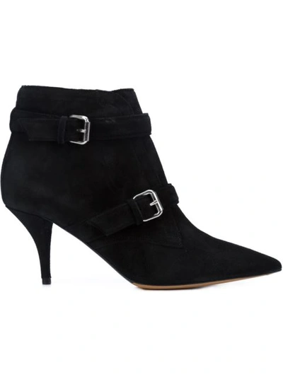 Tabitha Simmons Fitz 75 Suede Ankle Boots In Black