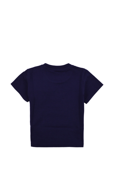 Shop Palm Angels Cotton T-shirt In Blue