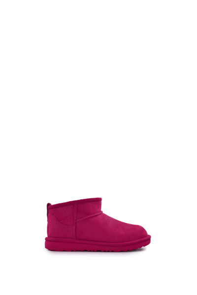 Shop Ugg Mini Classic Boots In Fuchsia