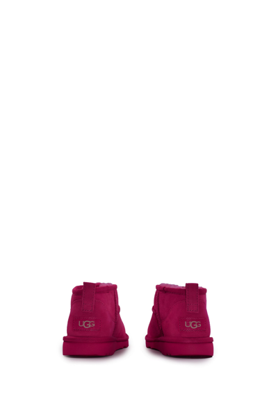Shop Ugg Mini Classic Boots In Fuchsia