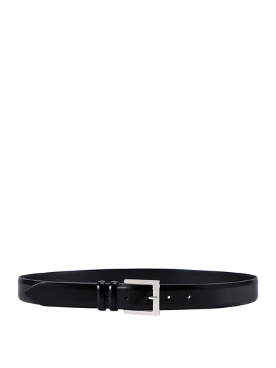 Shop Orciani Smooth Leather Belt