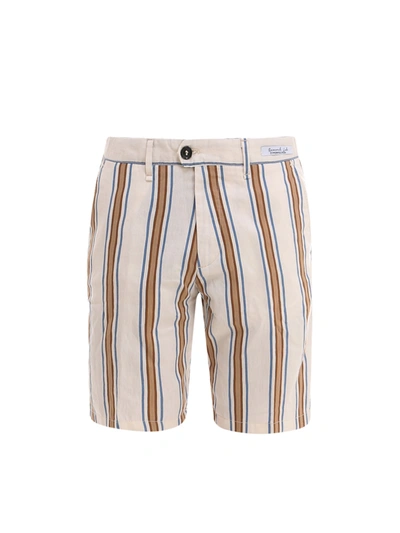Shop Perfection Gdm Striped Fabric Bermuda Shorts