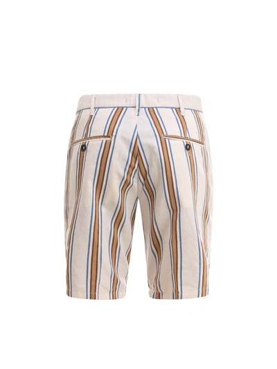Shop Perfection Gdm Striped Fabric Bermuda Shorts