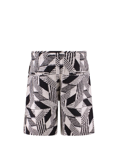 Shop Isabel Marant Cotton Bermuda Shorts With All-over Print