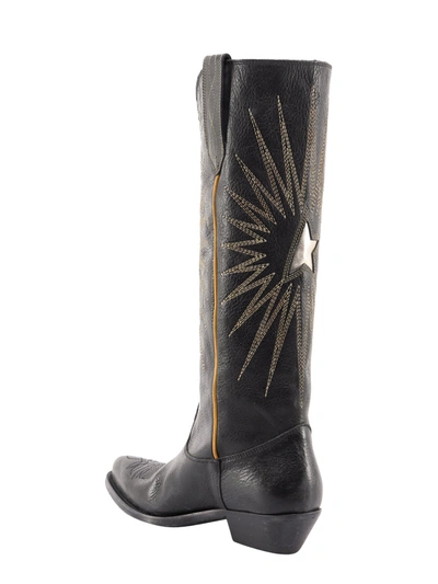 Shop Golden Goose Wish Star Texan Leather Boots