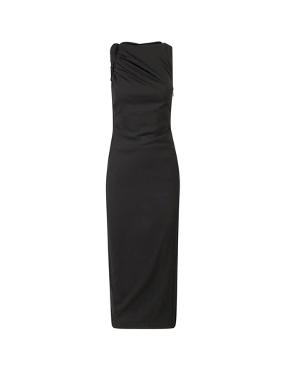 Shop Versace Long Dress With Elastic Profile