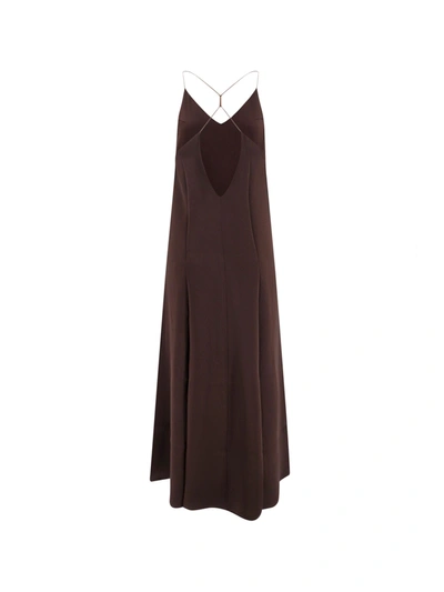 Shop The Nina Studio Silk Long Dress