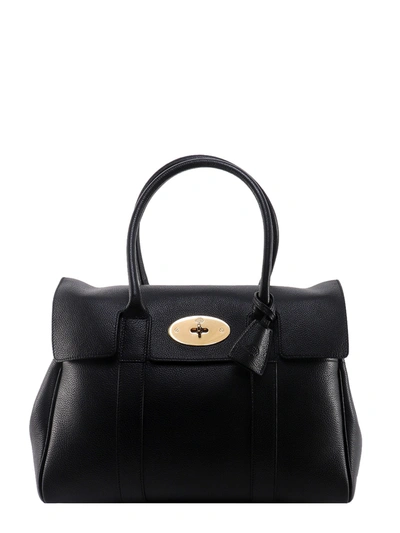 Shop Mulberry Leather Handbag With Engraved Logo