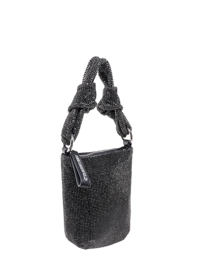 Shop Karl Lagerfeld Handbag With All-over Rhinestones