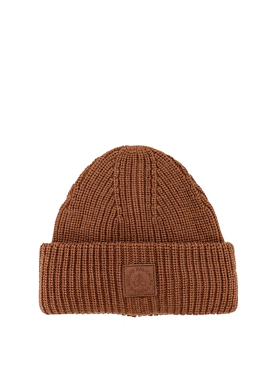Shop Moose Knuckles Hat With Logo Patch