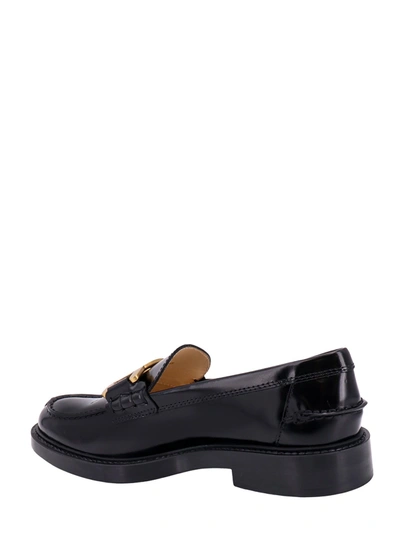 Shop Tod's Leather Loafer With Iconic Metal Detail