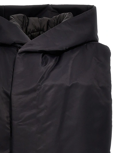 Shop Rick Owens Padded Long Vest Gilet Black