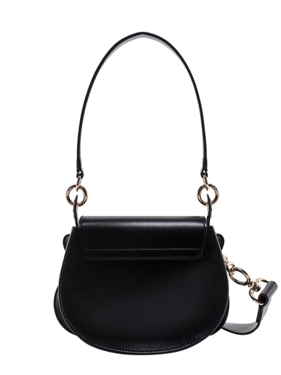 Shop Chloé Tess Small Leather Handbag With Double Leather Shoulder Strap