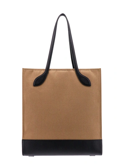 Shop Bally Canvas Shoulder Bag With Logo Print
