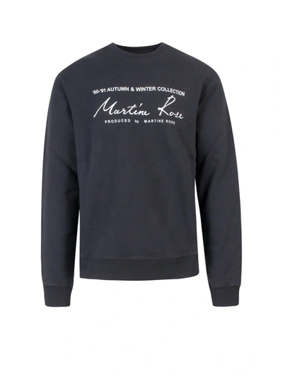 Shop Martine Rose Cotton Sweatshirt With Frontal Logo