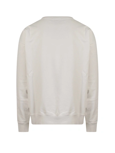 Shop Maison Margiela Cotton Sweatshirt With Embroidered Logo On The Front