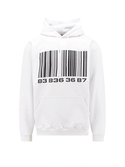 Shop Vtmnts Cotton Sweatshirt With Iconci Frontal Barcode