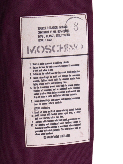 Shop Moschino Cotton Sweatshirt With Logo Patch