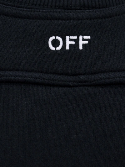 Shop Off-white Cotton Sweatshirt With Frontal Logo