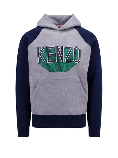 Shop Kenzo Cotton Sweatshirt With Frontal Logo
