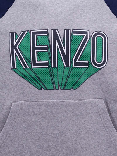 Shop Kenzo Cotton Sweatshirt With Frontal Logo