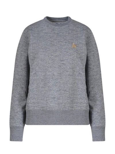 Shop Golden Goose Cotton Sweatshirt With Star Print