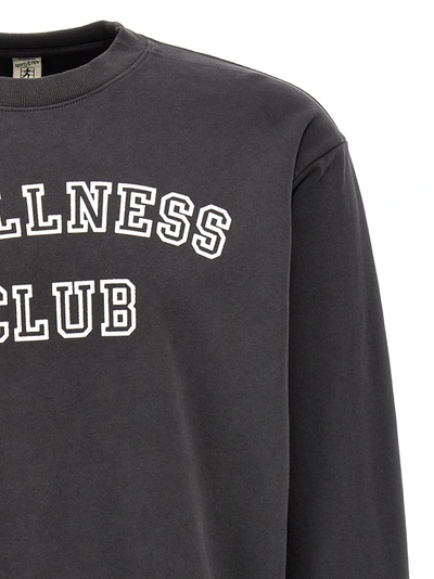 Shop Sporty And Rich Wellness Club Sweatshirt Black