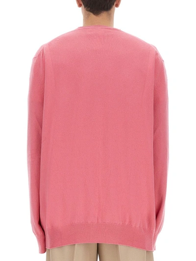 Shop Comme Des Garçons Wool Jersey. In Pink