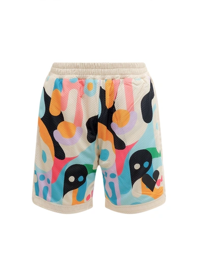 Shop Pharmacy Industry Nyon Bermuda Shorts With Multicolor Print