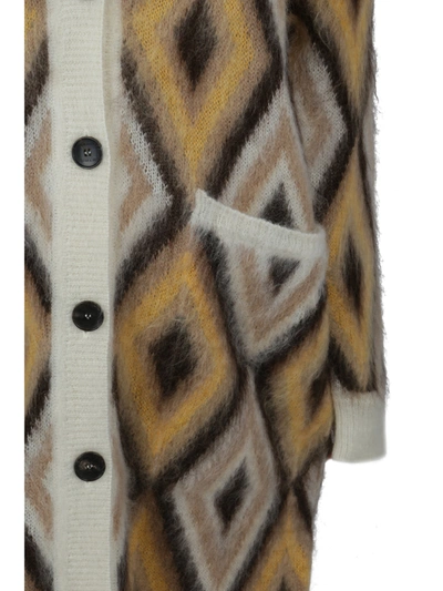 Shop Etro Wool Blend Maxi Cardigan