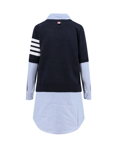 Shop Thom Browne Cotton Dress With Shirt Effect