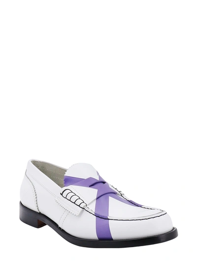 Shop College Leather Loafer With Iconic Print