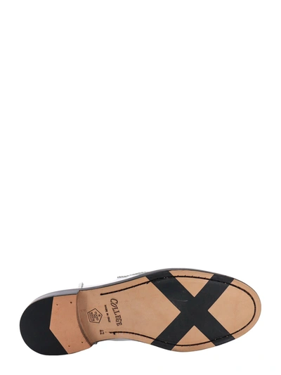 Shop College Leather Loafer With Iconic Print