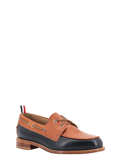 Shop Thom Browne Leather Loafers