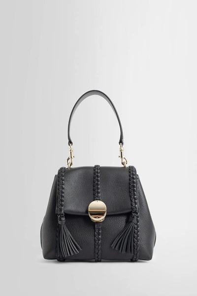 Shop Chloé Woman Black Top Handle Bags
