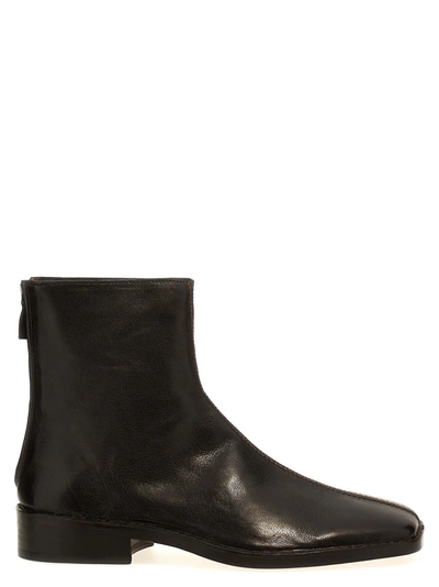 Shop Lemaire Piped Zipped Boots, Ankle Boots