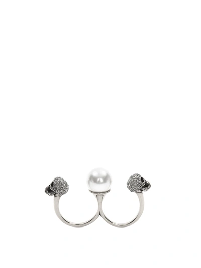 Shop Alexander Mcqueen Metal Ring