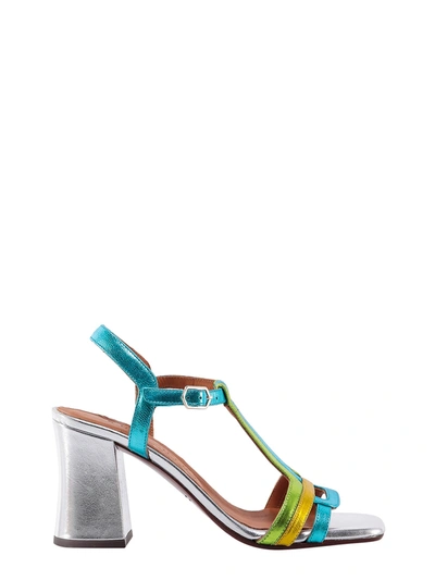 Shop Chie Mihara Laminated Leather Sandals