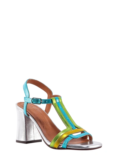 Shop Chie Mihara Laminated Leather Sandals